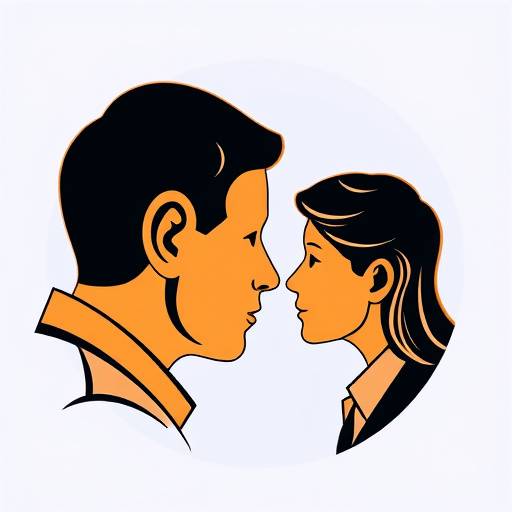 ヒアリングのアイコン、話し合っている人々